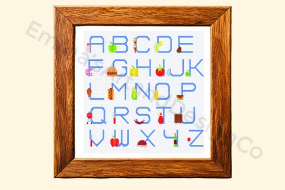BBQ Alphabet Cross Stitch Pattern: A Designer’s Review for Boutique Sweatshirt Embroidery