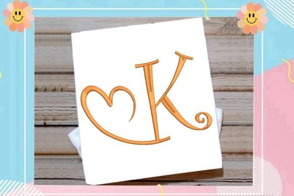Beautiful Monogram K Letter Heart: A Craft Fair Review