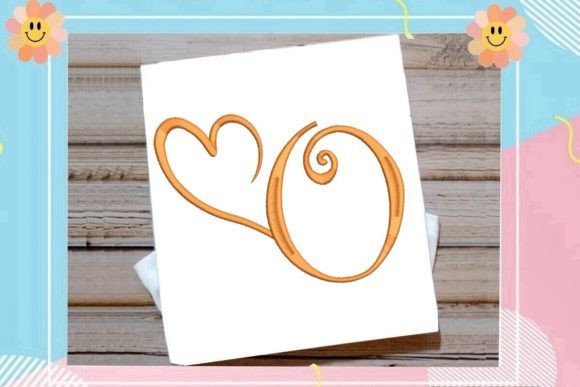 Beautiful Monogram O Letter Heart Review for Real Embroidery Projects