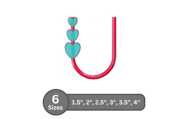 Candy Heart Alphabet -U: A Designer’s Review for Business Embroidery