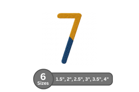 Chalk Split Number -7: A Craft Fair-Ready Monogram for Handmade Charm