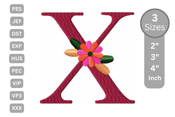 Floral Alphabet Letter - X: A Seasonal Embroidery Review