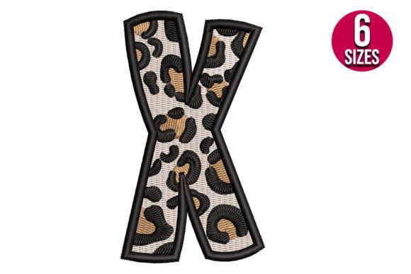 Leopard Print Alphabet Font Letter X: A Craft Fair Must-Have?