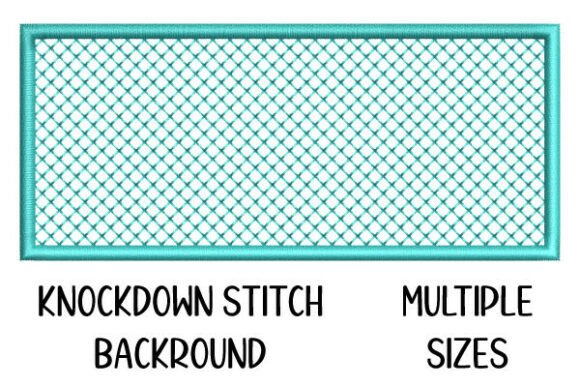 Rectangular Knockdown Stitch Background for Business Embroidery