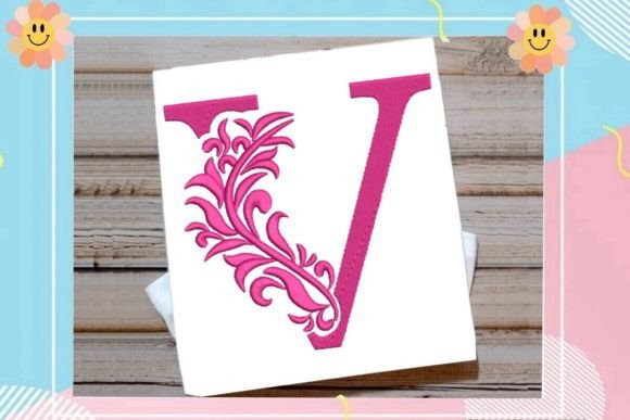 Reviewing the Beautiful Monogram Letter V for Real Embroidery Projects