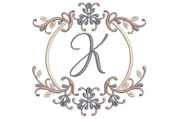 Single Monogram in Frame Letter K Review for Real Embroidery Projects