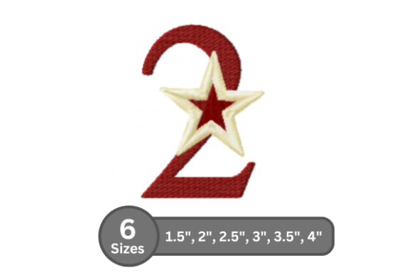 Star Pop Number -2: A Stylish Addition to Seasonal Embroidery Collections