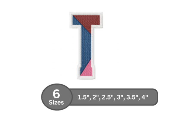 Street Varsity Alphabet -T: A Seasonal Embroidery Staple for Holiday Monogramming