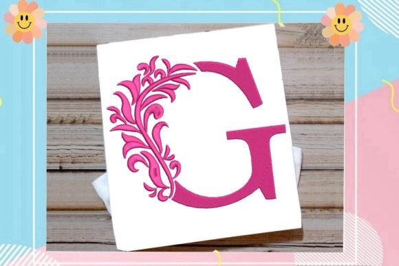 Testing Beautiful Monogram Letter G for Custom Gift Embroidery